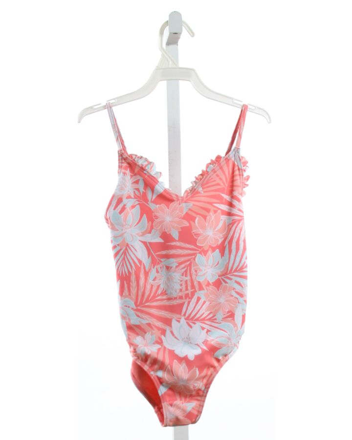 ROXY  PINK  FLORAL  1-PIECE SWIMSUIT