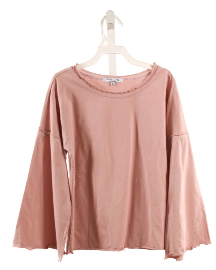 JOYOUS AND FREE  LT PINK    KNIT LS SHIRT