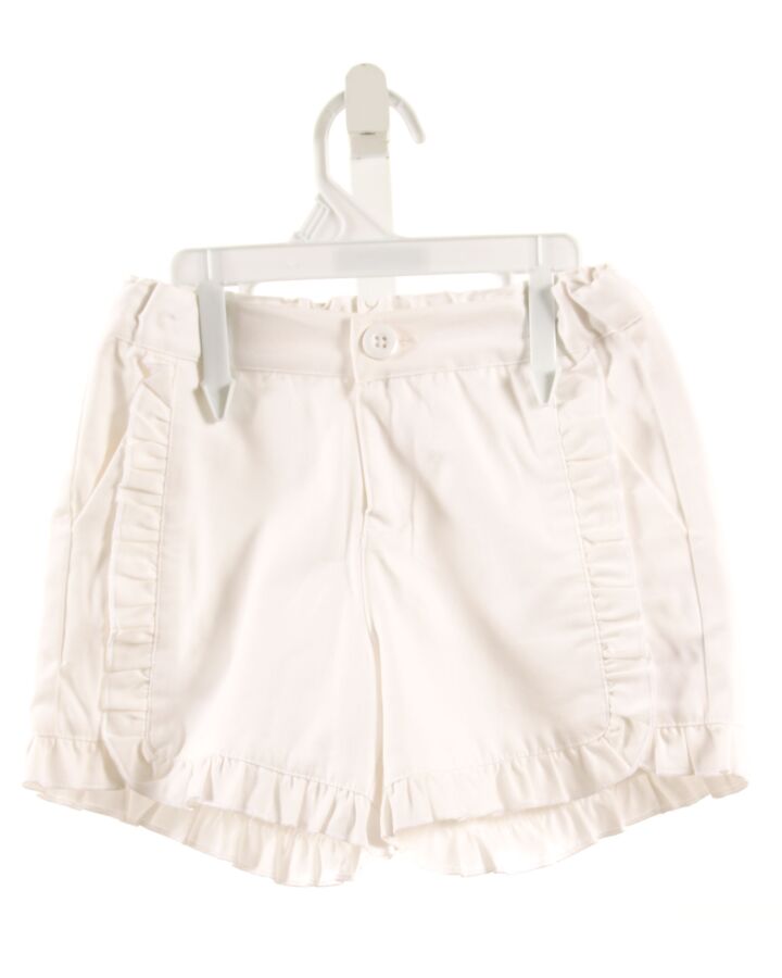 RUFFLE BUTTS  WHITE    SHORTS