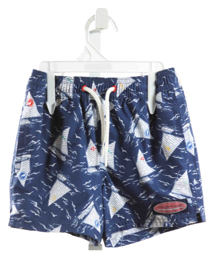 VINEYARD VINES  NAVY    SWIM TRUNKS