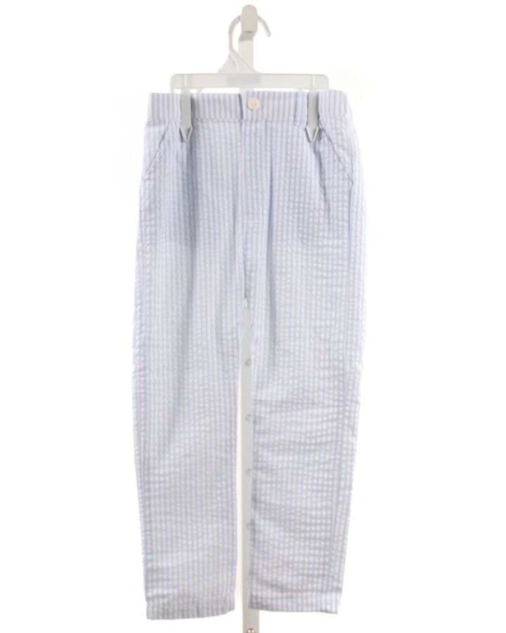 CECIL & LOU  LT BLUE SEERSUCKER STRIPED  PANTS