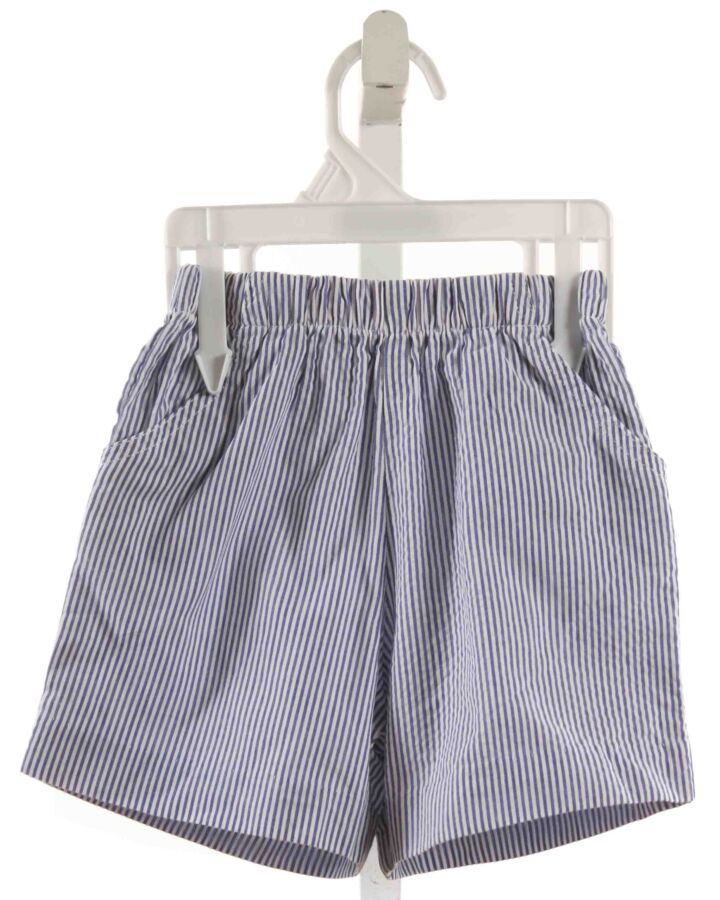 BAILEY BOYS  BLUE SEERSUCKER STRIPED  SHORTS