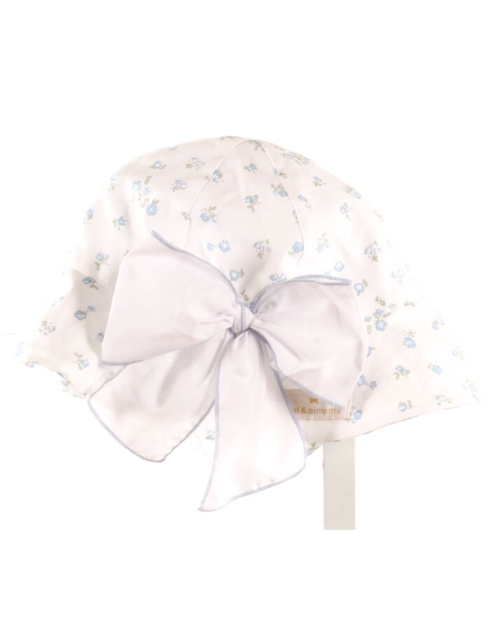 SAL & PIMENTA  LT BLUE  FLORAL  HAT  WITH BOW