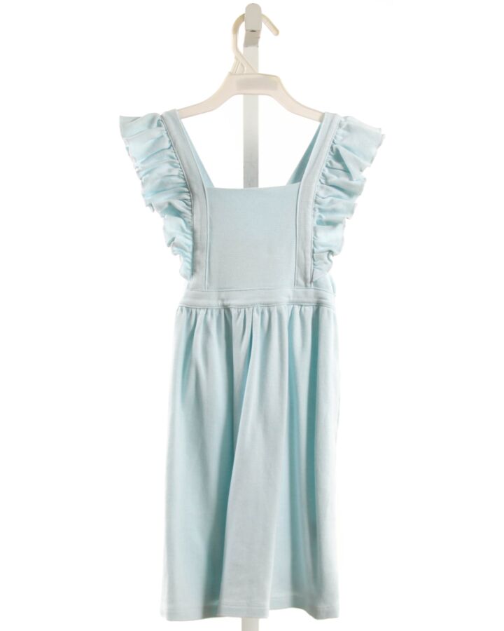 SQUIGGLES  BLUE  STRIPED  KNIT DRESS WITH RUFFLE