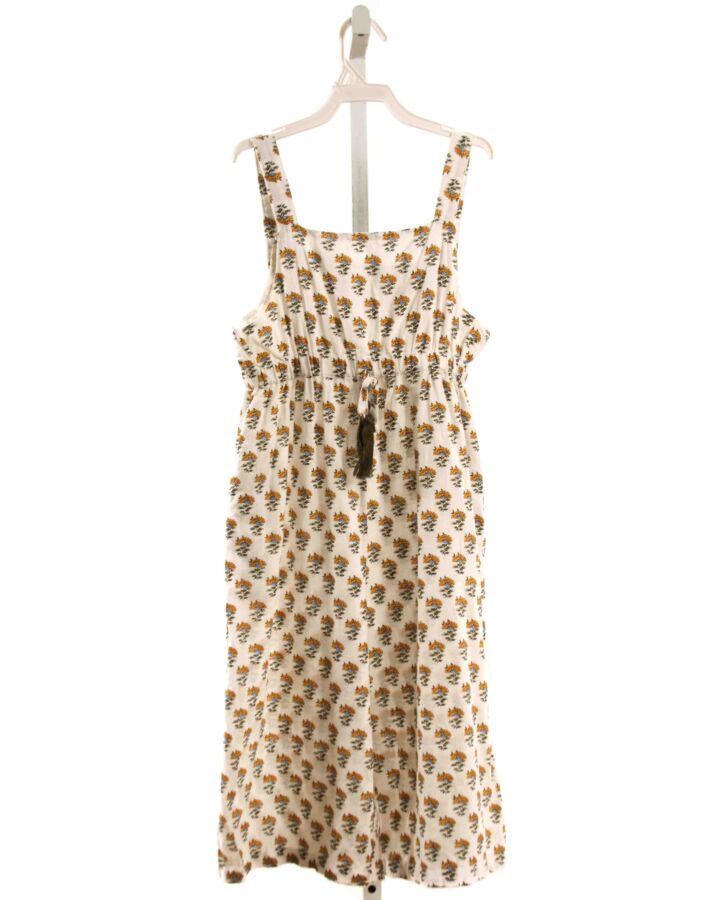 POPPET & FOX  YELLOW LINEN FLORAL  ROMPER