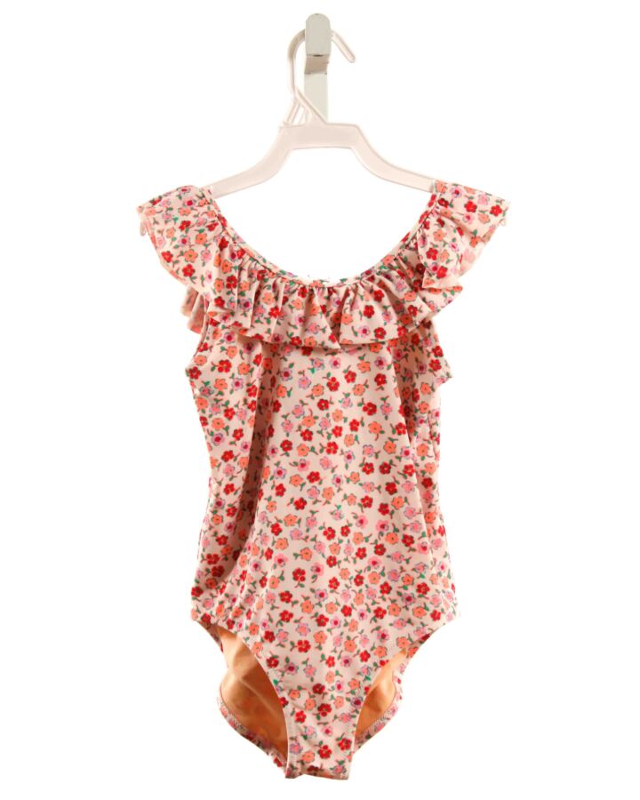 CREWCUTS  RED  FLORAL  1-PIECE SWIMSUIT