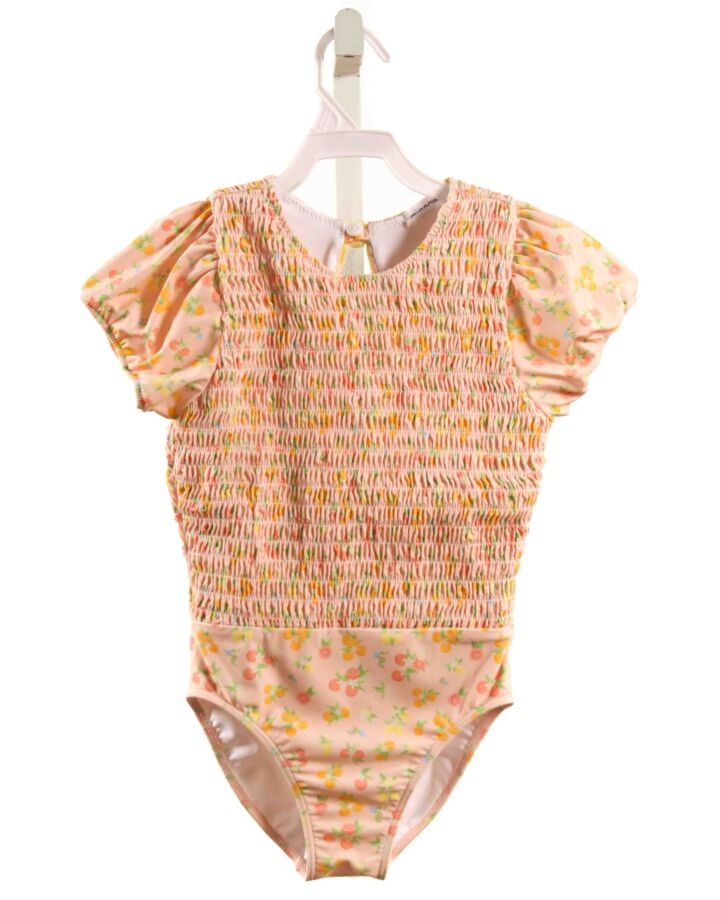 MINNOW  ORANGE   SMOCKED 1-PIECE SWIMSUIT