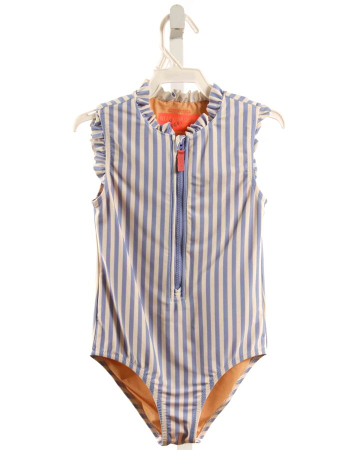 CREWCUTS  BLUE  STRIPED  1-PIECE SWIMSUIT