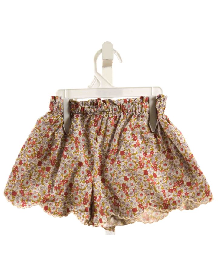 ZARA  MAROON  FLORAL  SHORTS