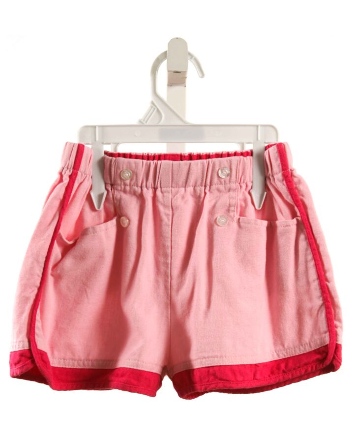BISBY BY LITTLE ENGLISH  PINK LINEN   SHORTS
