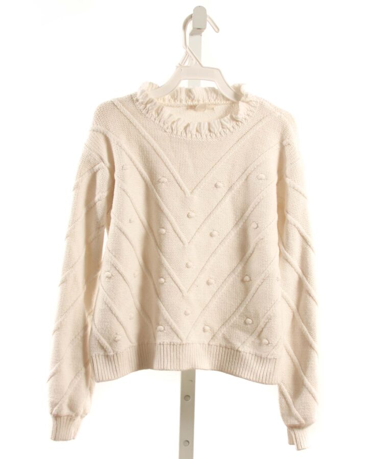 CREWCUTS  WHITE SWISS DOT   SWEATER