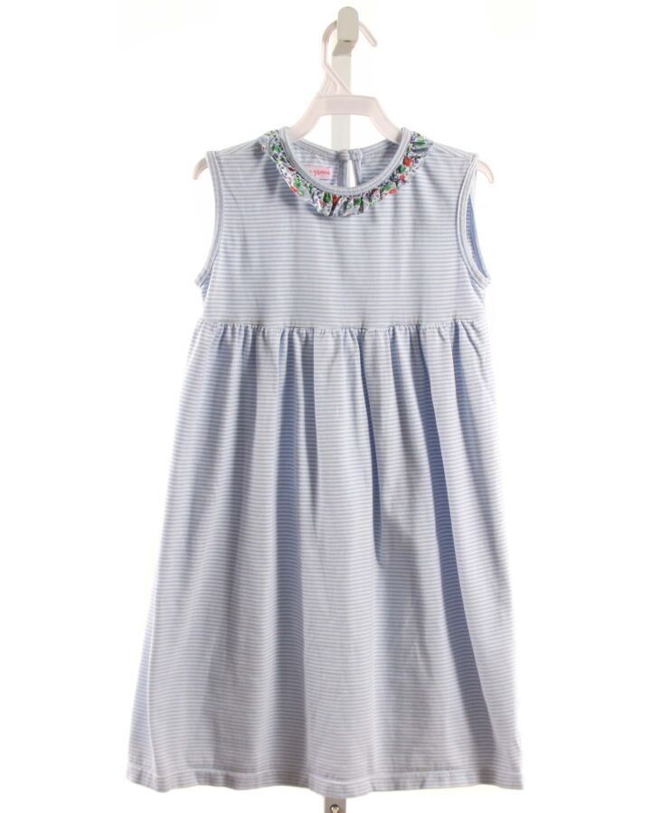 PEGGY GREEN  BLUE  STRIPED  KNIT DRESS