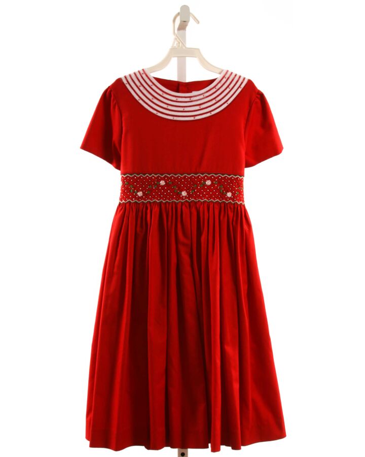 LULI & ME  RED   SMOCKED PARTY DRESS