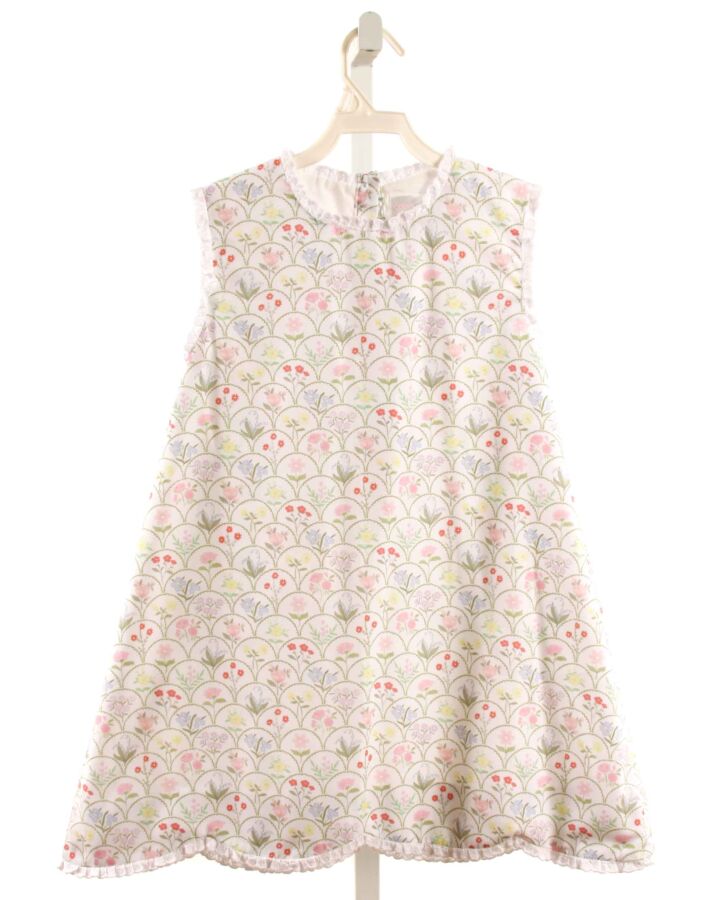 CECIL & LOU  MULTI-COLOR  FLORAL  DRESS WITH EYELET TRIM