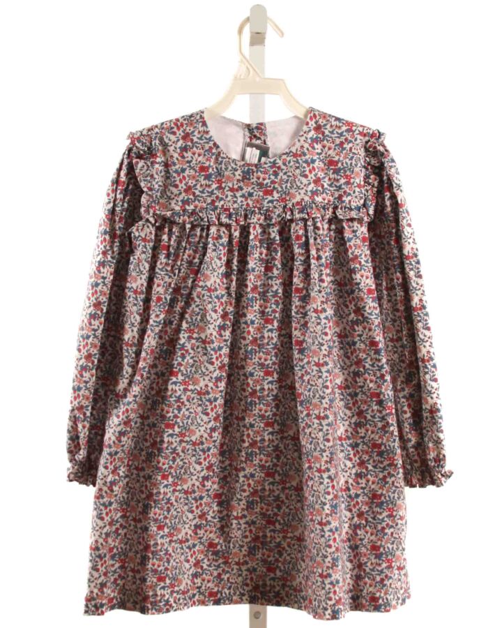 JAMES & LOTTIE  PINK  FLORAL  DRESS WITH RUFFLE