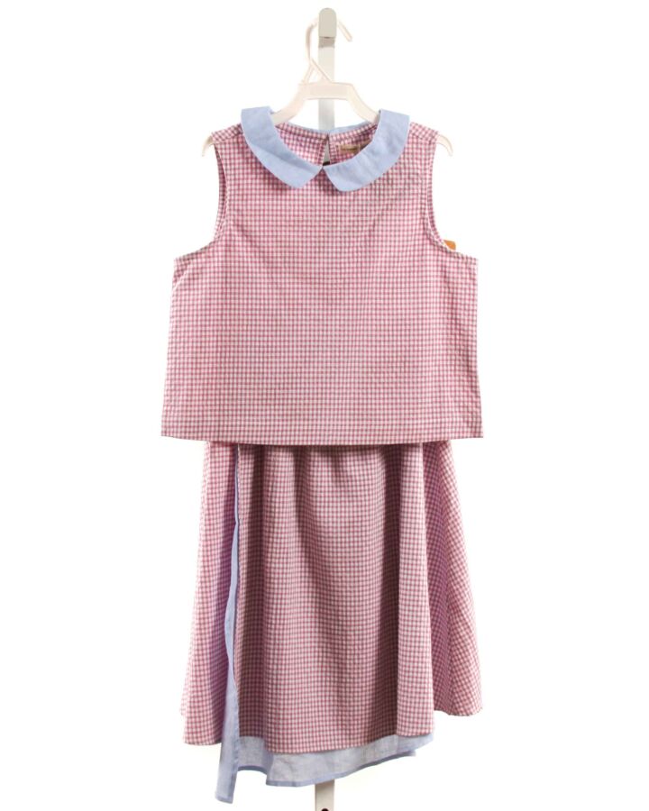 THE SUNDAY COLLECTION  PURPLE SEERSUCKER GINGHAM  2-PIECE OUTFIT