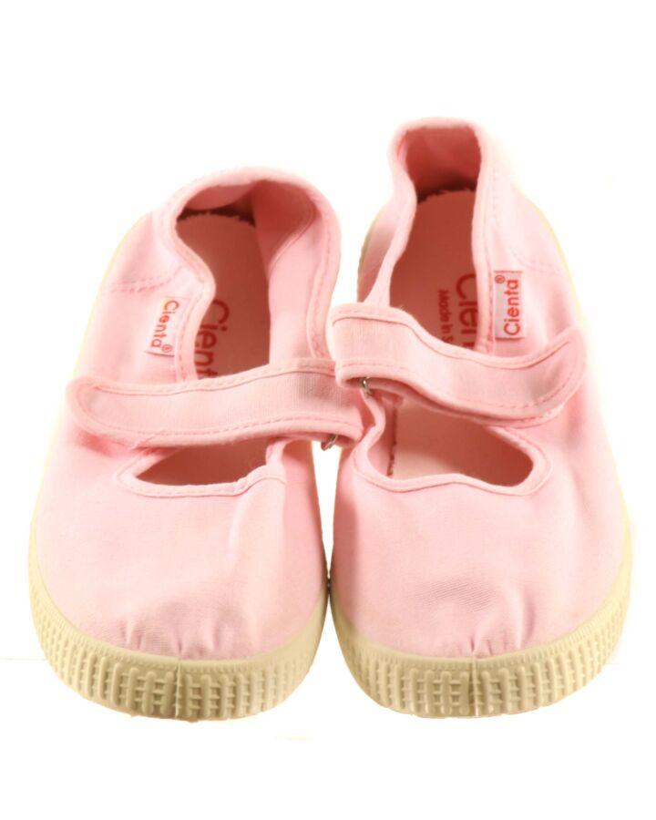 CIENTA PINK SHOES *SIZE 34 RUNS LIKE SIZE 3 *THIS ITEM IS GENTLY USED WITH MINOR SIGNS OF WEAR (MINOR STAINING COULD POSSIBLY BE WASHED) *EUC SIZE CHILD 4