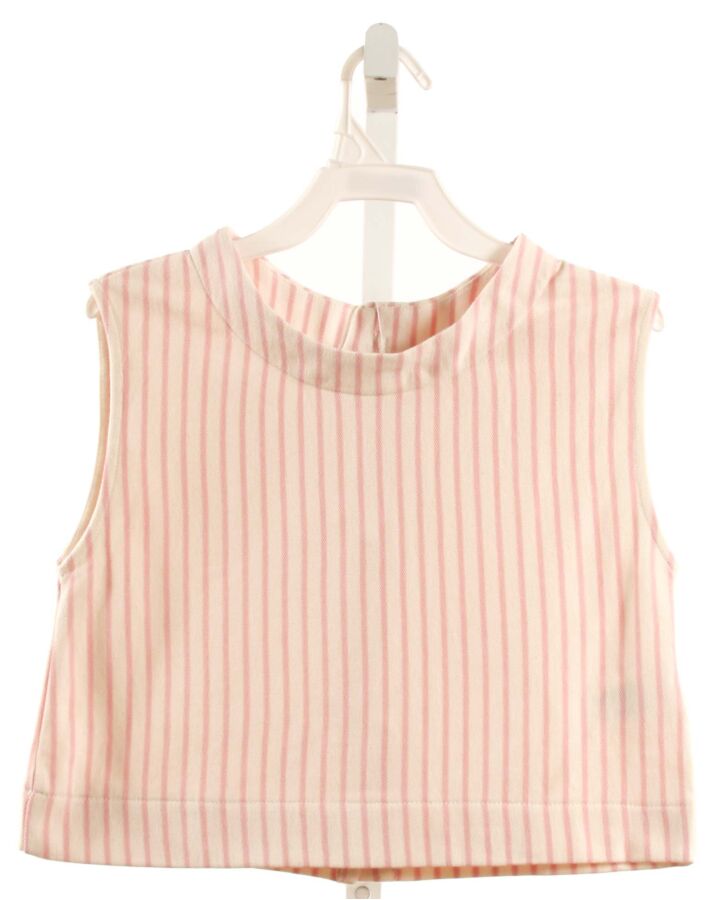 ZARA  PINK  STRIPED  SLEEVELESS SHIRT