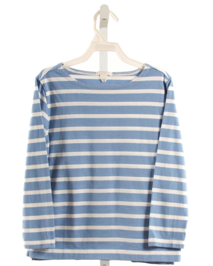 CREWCUTS  BLUE  STRIPED  KNIT LS SHIRT