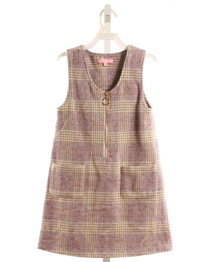 BISBY BY LITTLE ENGLISH  PURPLE  PLAID  DRESS