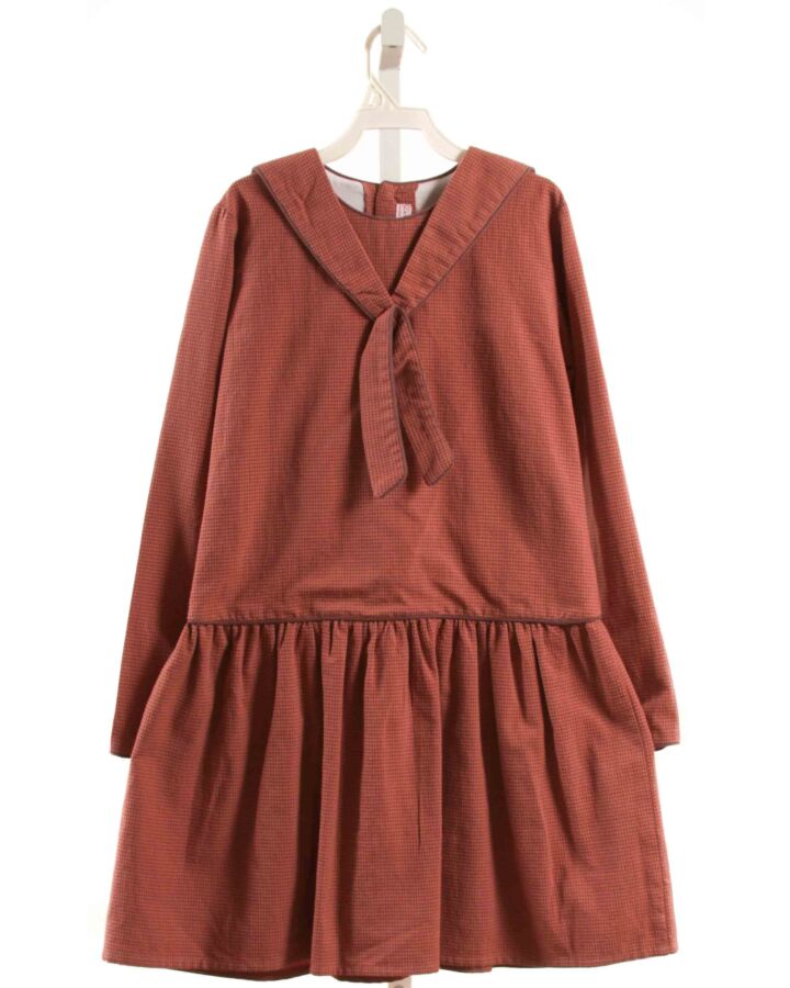 LA COQUETA  RED  GINGHAM  DRESS