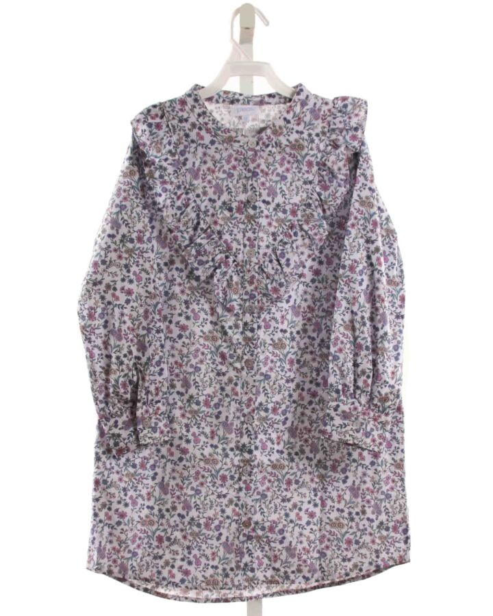 PLEAT.  PURPLE  FLORAL  DRESS