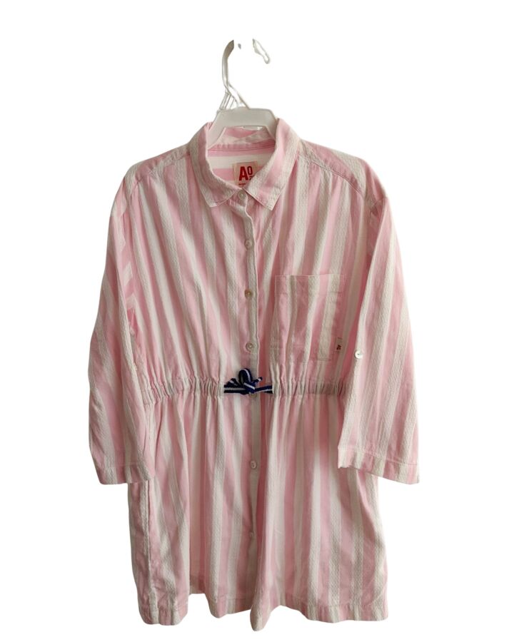 AO76  PINK  STRIPED  DRESS