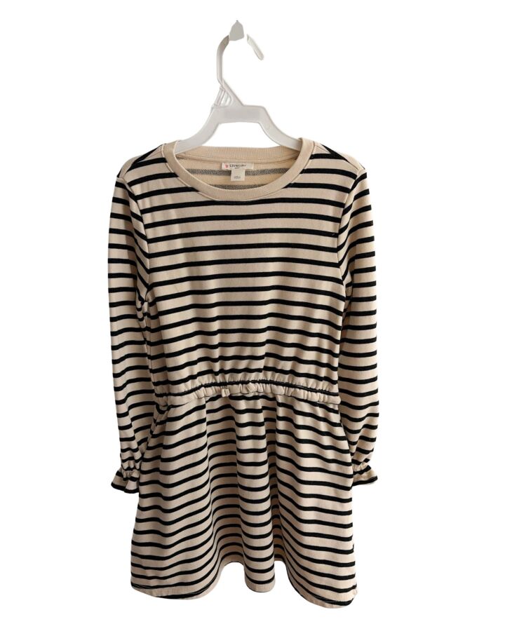CREWCUTS  CREAM  STRIPED  KNIT DRESS