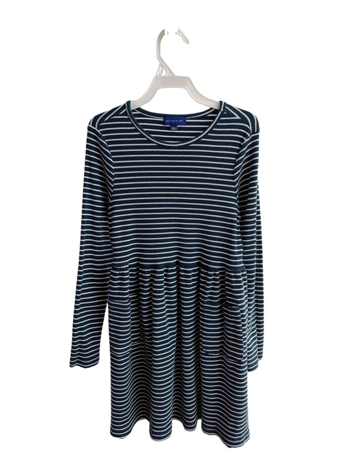 MAISON ME  BLUE  STRIPED  KNIT DRESS