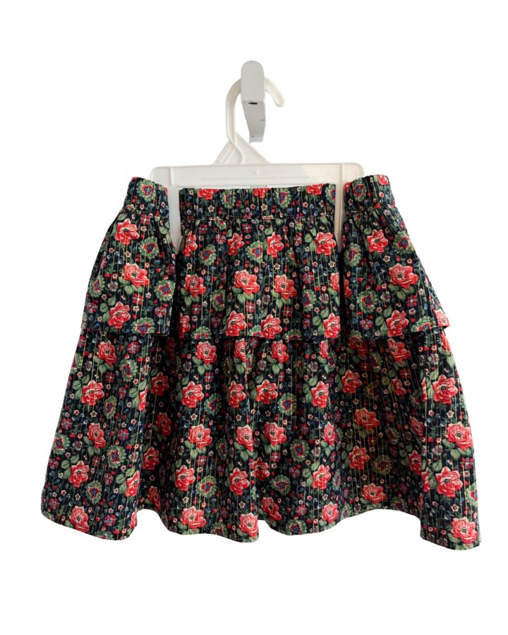 CREWCUTS  GREEN  FLORAL  SKIRT