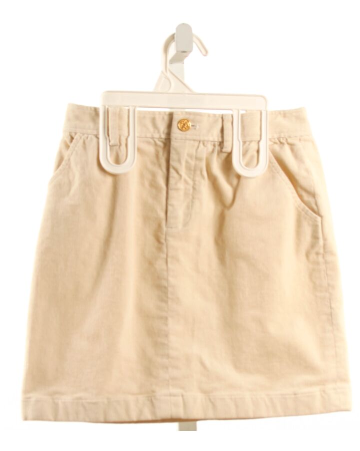 BROOKS BROTHERS  CREAM CORDUROY   SKIRT