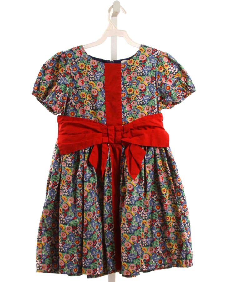 MINI BODEN  BLUE  FLORAL  DRESS WITH BOW