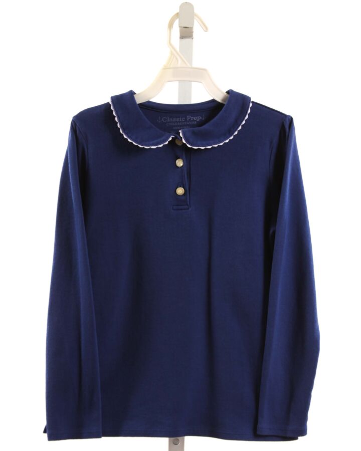CPC  ROYAL BLUE    KNIT LS SHIRT WITH RIC RAC
