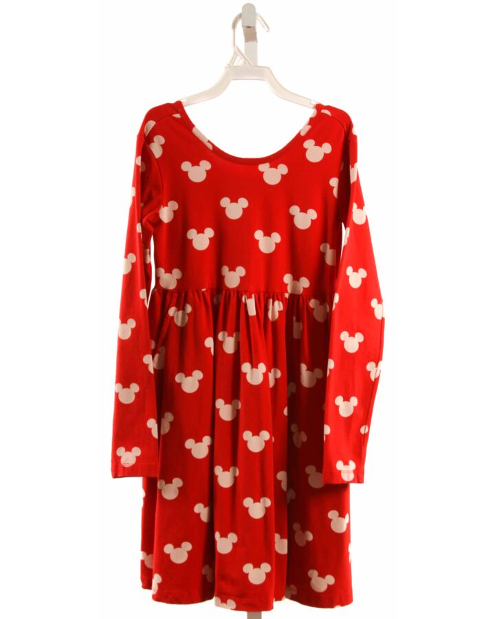 HANNA ANDERSSON RED PRINT KNIT DRESS