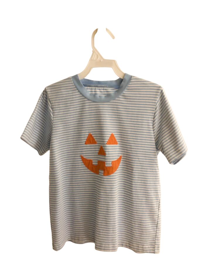 SERENDIPITY  BLUE  STRIPED  KNIT SS SHIRT