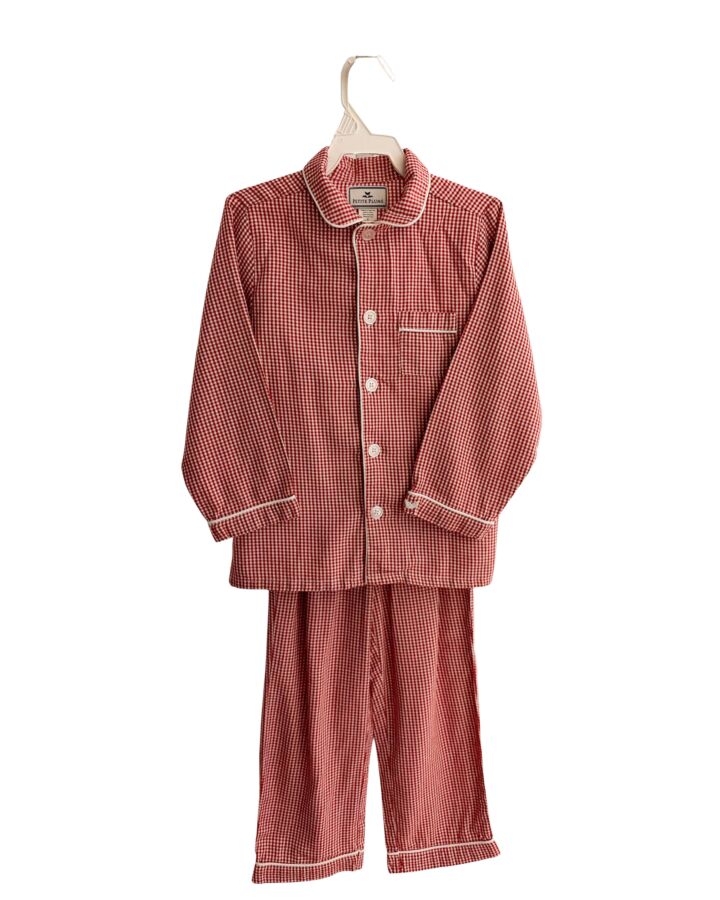 PETITE PLUME  RED  GINGHAM  LOUNGEWEAR