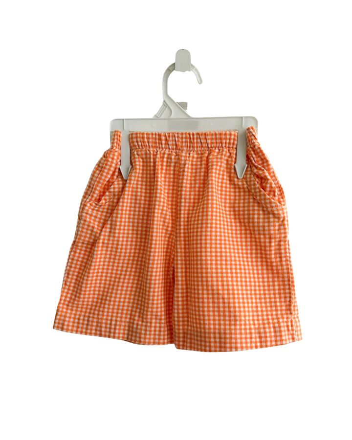 BAILEY BOYS  ORANGE  GINGHAM  SHORTS