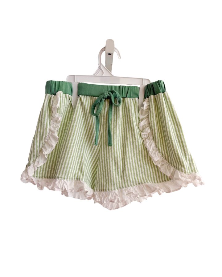 BELLA BLISS  MINT  STRIPED  SHORTS WITH RUFFLE