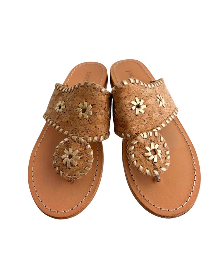 JACK ROGERS BROWN SANDALS  *EUC SIZE CHILD 3