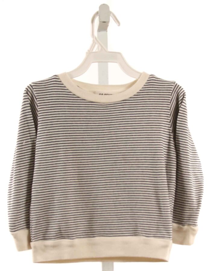 GO GENTLY BABY  BLACK  STRIPED  PULLOVER