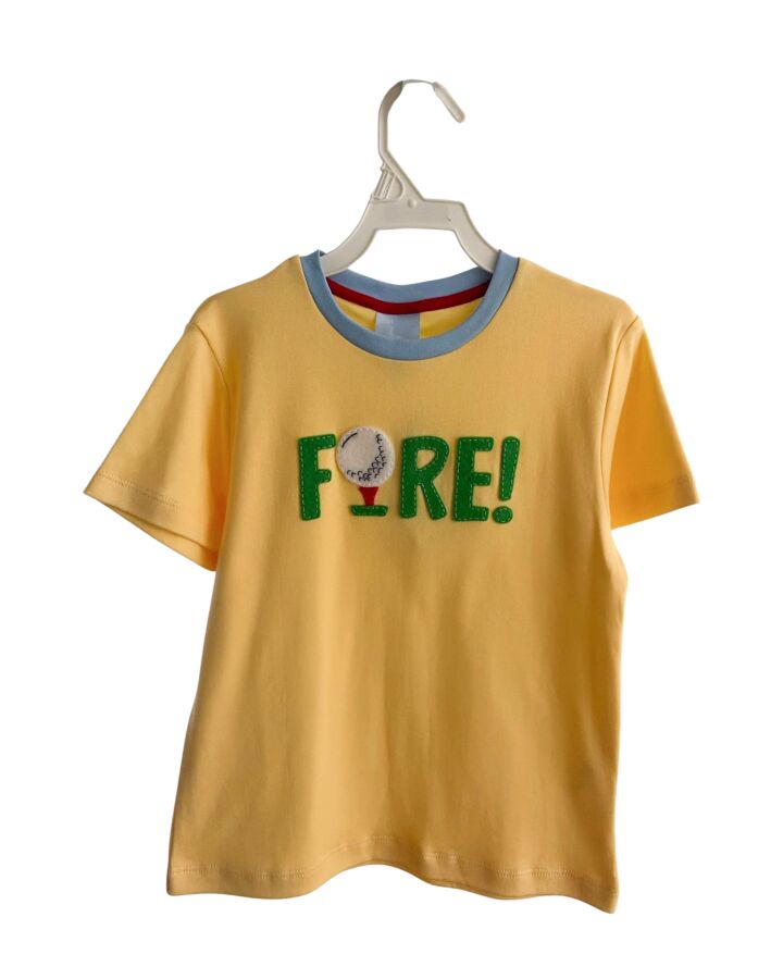 BELLA BLISS  YELLOW   APPLIQUED KNIT SS SHIRT