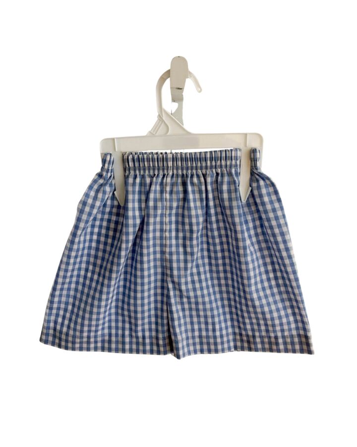 ZUCCINI  BLUE  GINGHAM  SHORTS