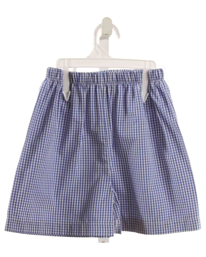 SMOCKED AUCTIONS  BLUE  GINGHAM  SHORTS