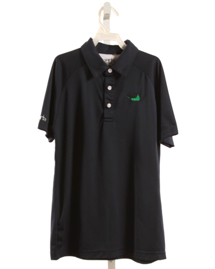 GARB  NAVY   EMBROIDERED KNIT SS SHIRT