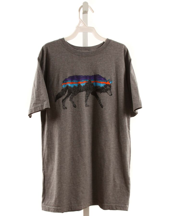 PATAGONIA  GRAY   PRINTED DESIGN T-SHIRT