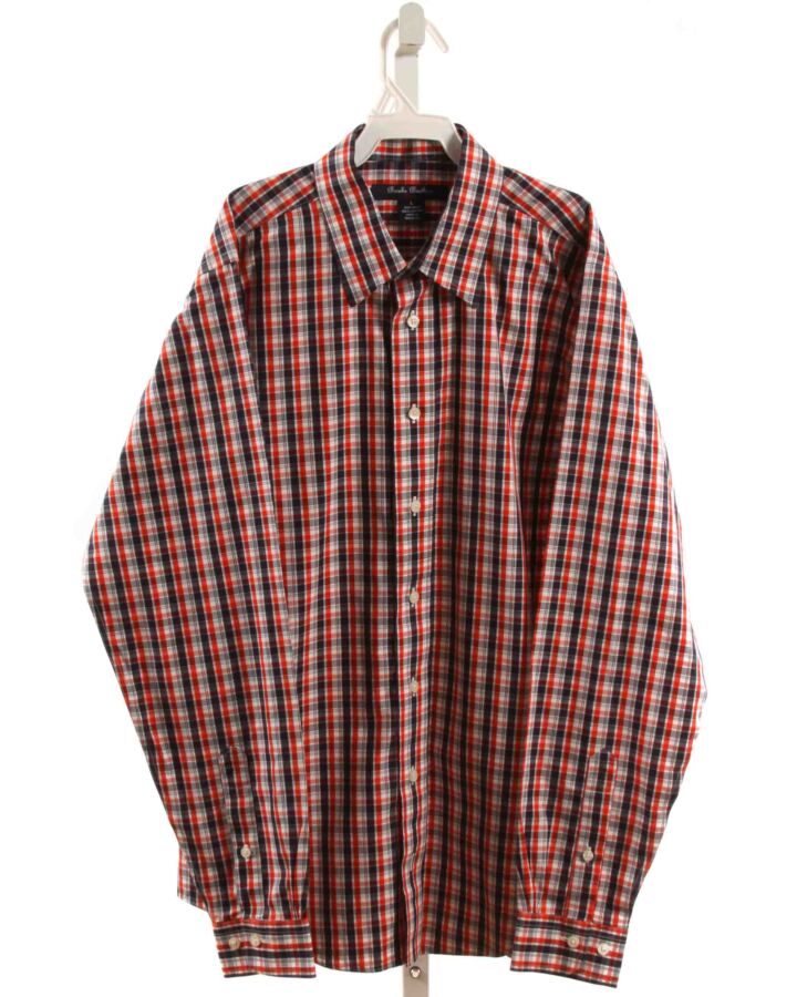 BROOKS BROTHERS  RED  PLAID  DRESS SHIRT