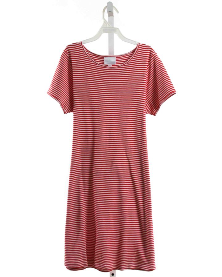 LITTLE ENGLISH  RED  STRIPED  KNIT DRESS