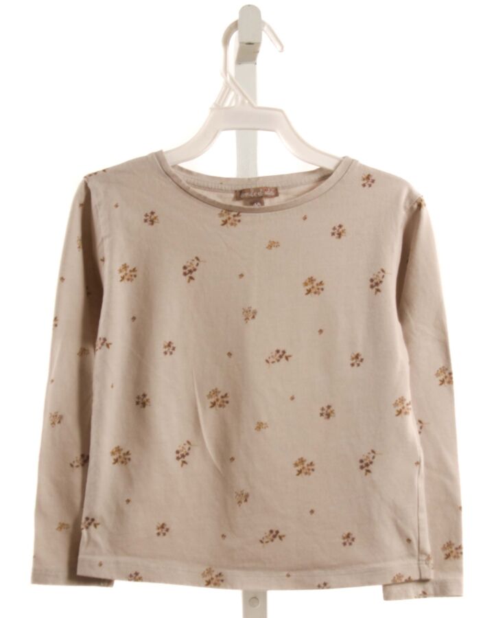 EMILE ET IDA  GRAY  FLORAL  KNIT LS SHIRT