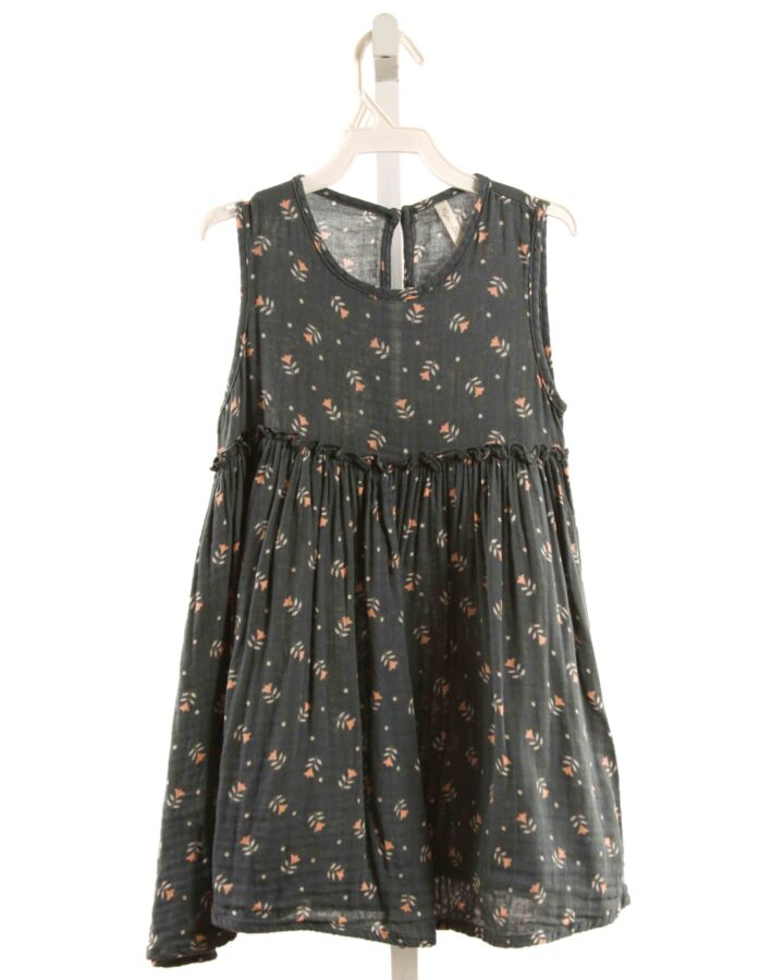 RYLEE & CRU  GRAY  FLORAL  DRESS