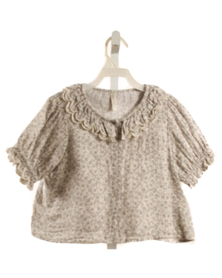 RYLEE & CRU  BLUE  FLORAL  SHIRT-SS